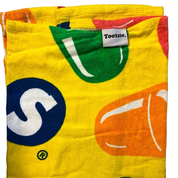 COPY - Tootsie Roll Towel POPS Charms Blow Pop Lollipop Dots candy Beach Towel … - Picture 7 of 11